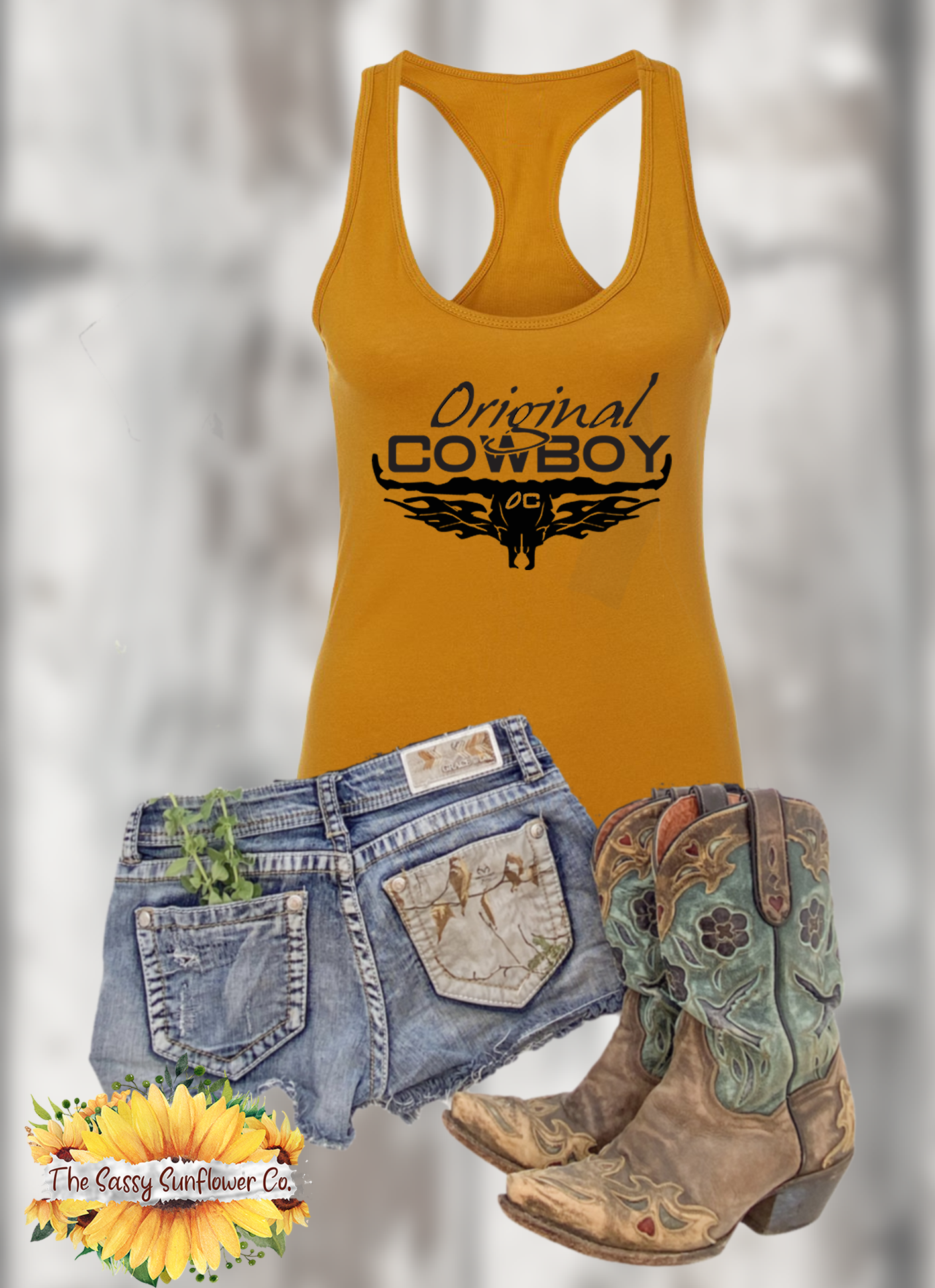 Original Cowboy Racerback Tank Top