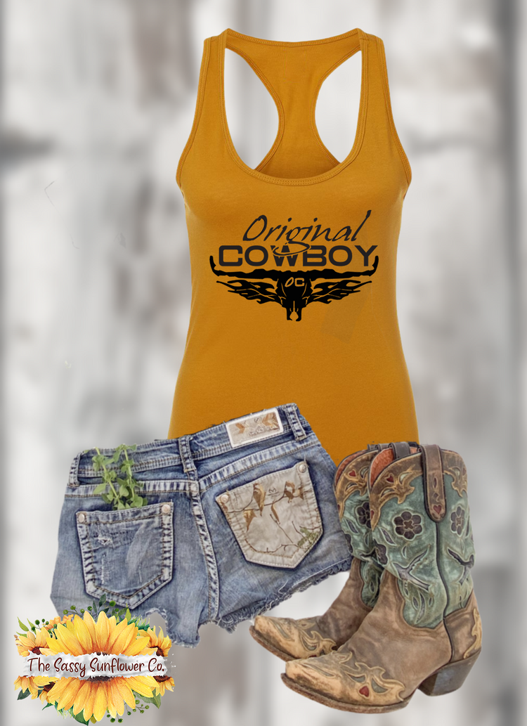 Original Cowboy Racerback Tank Top