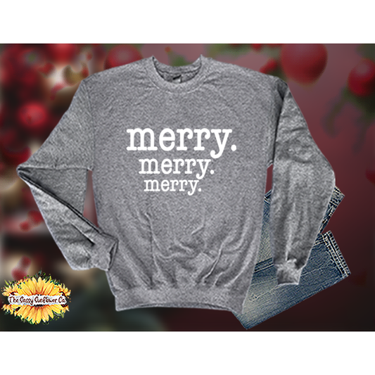 Christmas Merry.Merry.Merry-Sweatshirts/Sweaters