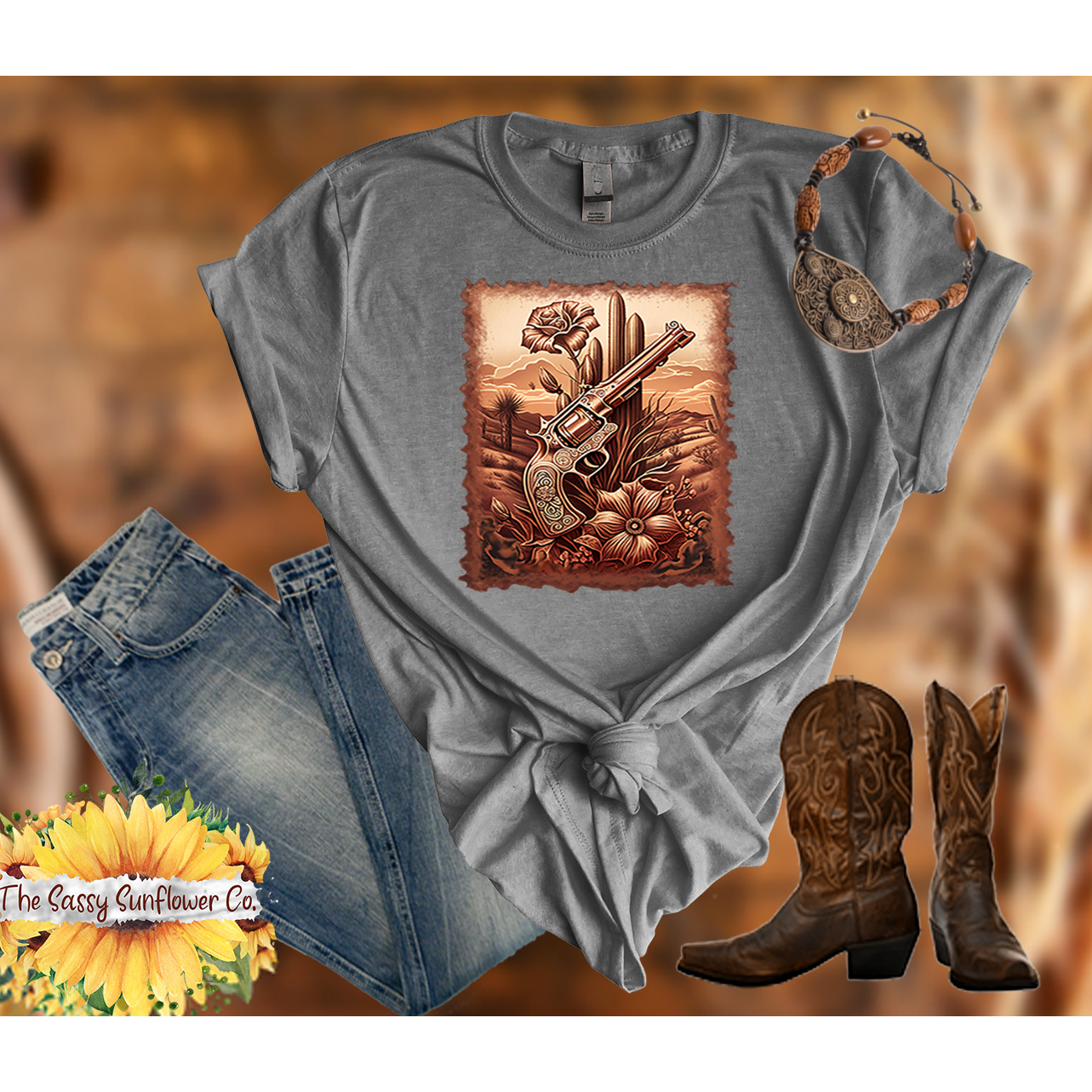 Sassy Cowgirl T Shirt-Hold Up