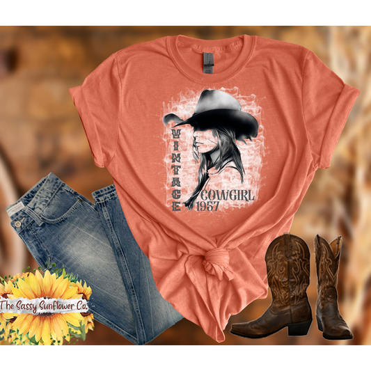 Sassy Cowgirl T Shirt-Vintage Cowgirl