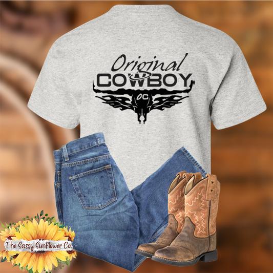 Original Cowboy Children's/Youth T Shirt (Ash)