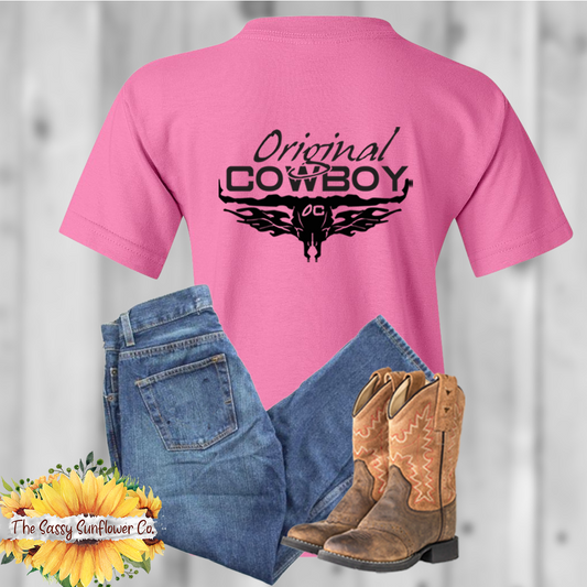 Original Cowboy Children's/Youth T Shirt (Azalea)