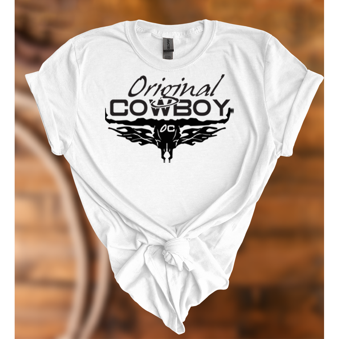 Original Cowboy Graphic Tees/white