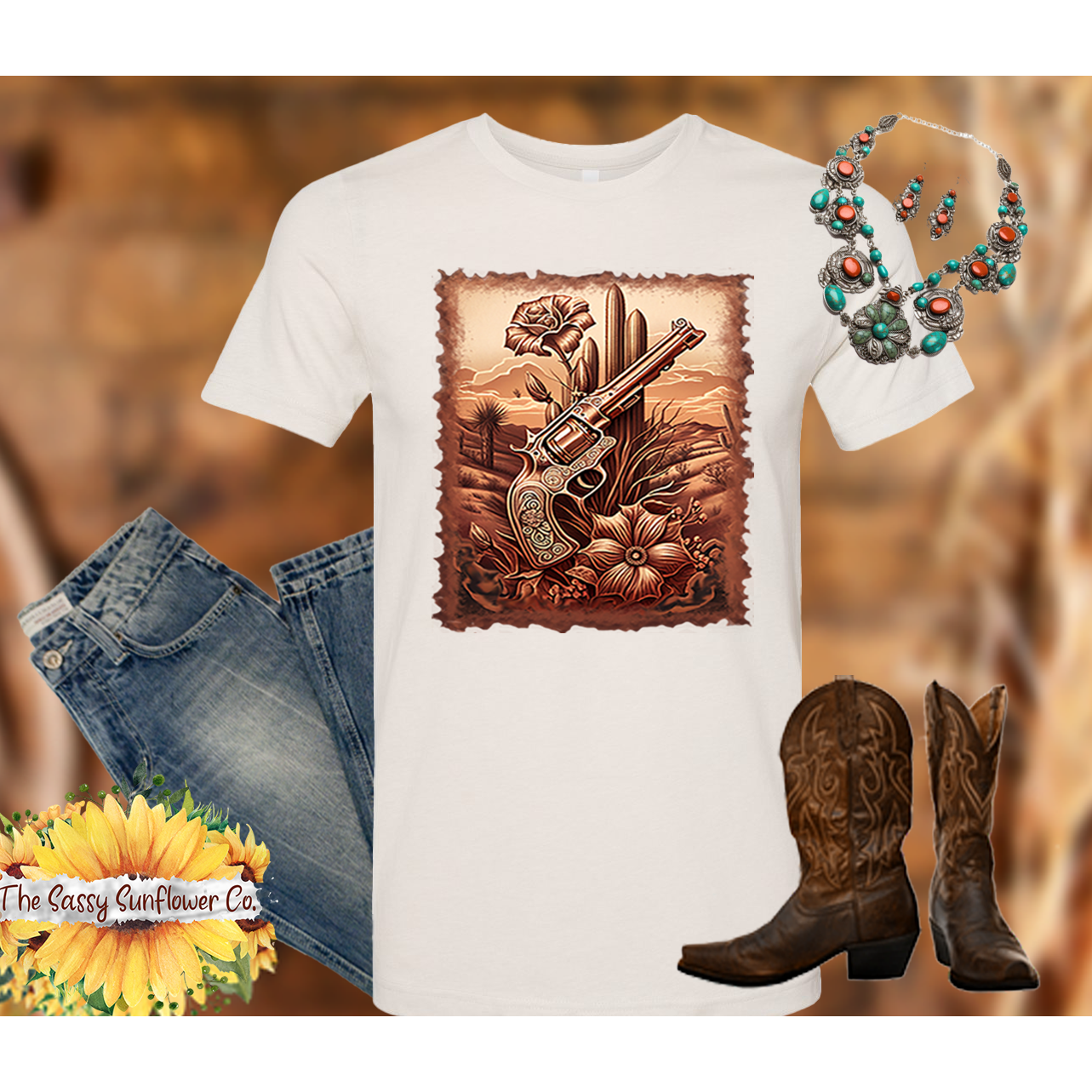 Sassy Cowgirl T Shirt-Hold Up