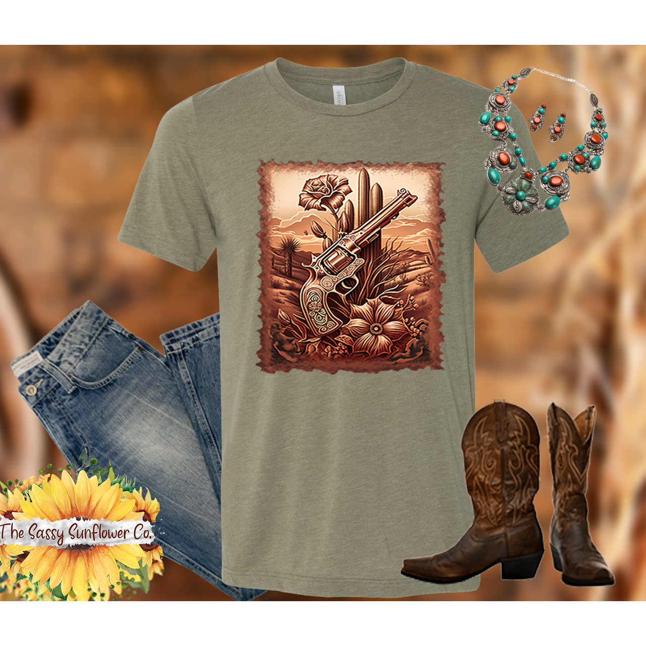 Sassy Cowgirl T Shirt-Hold Up