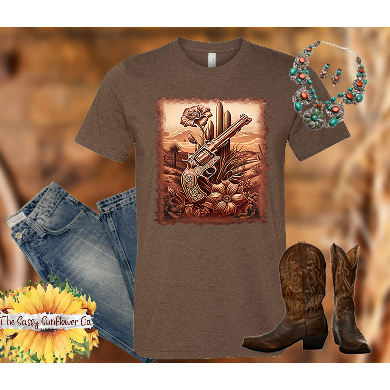 Sassy Cowgirl T Shirt-Hold Up