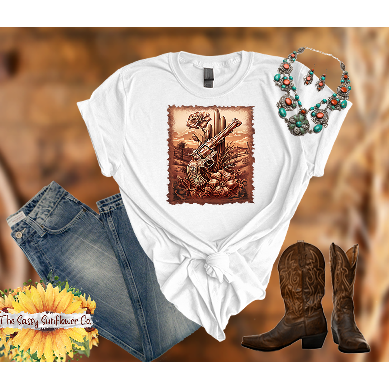 Sassy Cowgirl T Shirt-Hold Up