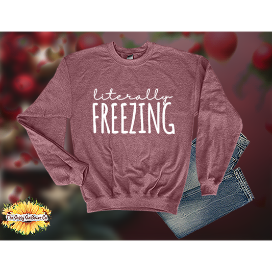 Christmas literally FREEZING-Sweatshirts/Sweaters