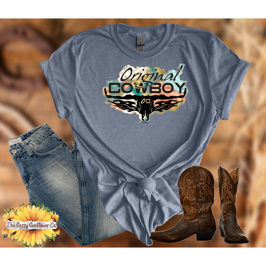 Original Cowboy Graphic Tees/indigo