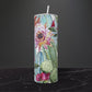 Flowering Cactcus-20oz Skinny Stainless Steel Tumbler