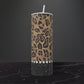 Leopard and Diamonds-20oz Skinny Stainless Steel Tumbler