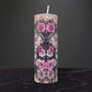 Pink Skull-20oz Skinny Stainless Steel Tumbler