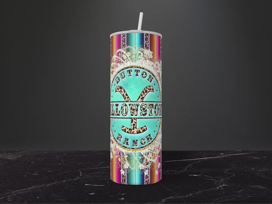 Pretty Dutton Ranch-20oz Skinny Stainless Steel Tumbler