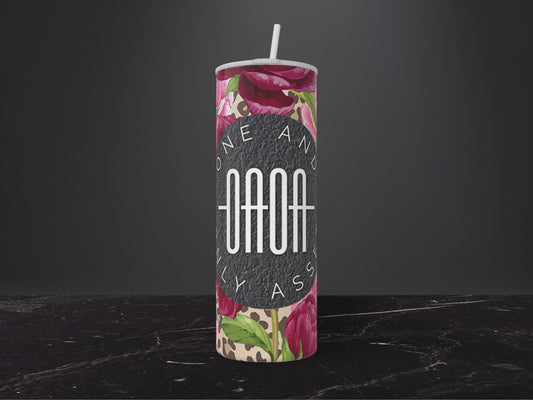 OAOA Tumbler-Poppies and Cheetah