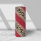 Cheetah and Glitter-20oz Skinny Stainless Steel Tumbler