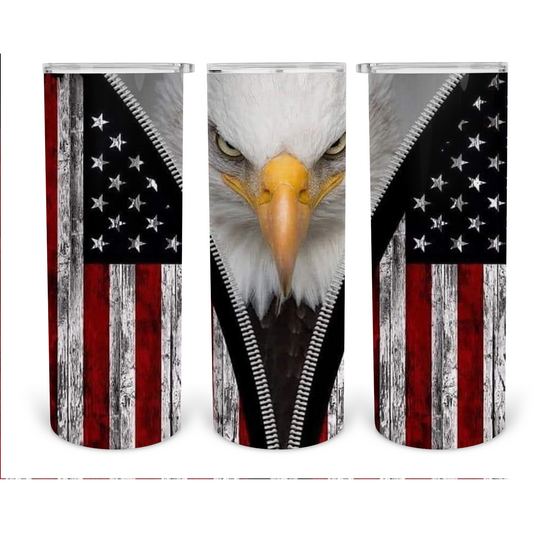 My Country-20oz Skinny Stainless Steel Tumbler