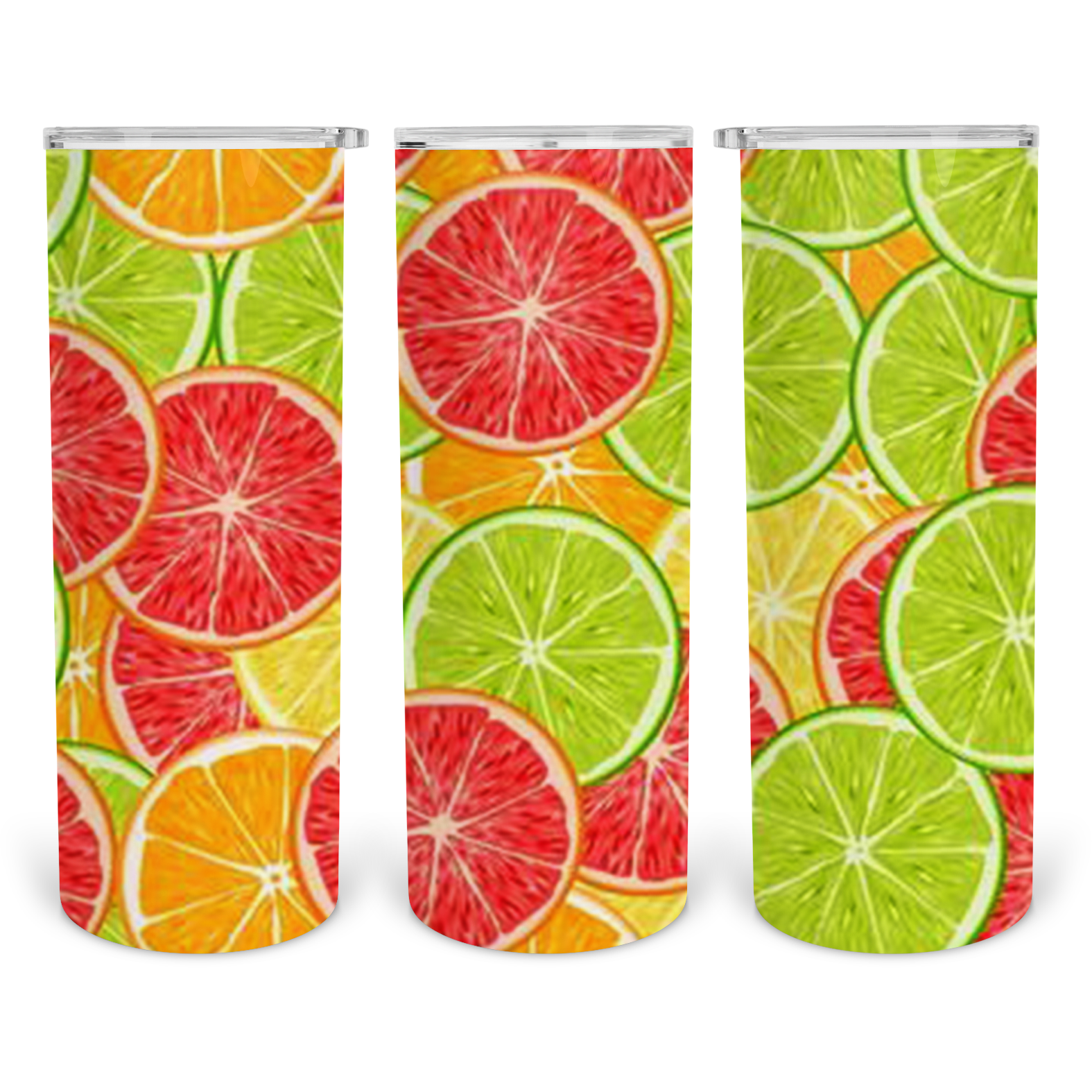 Citrus Burst-20oz Skinny Stainless Steel Tumbler