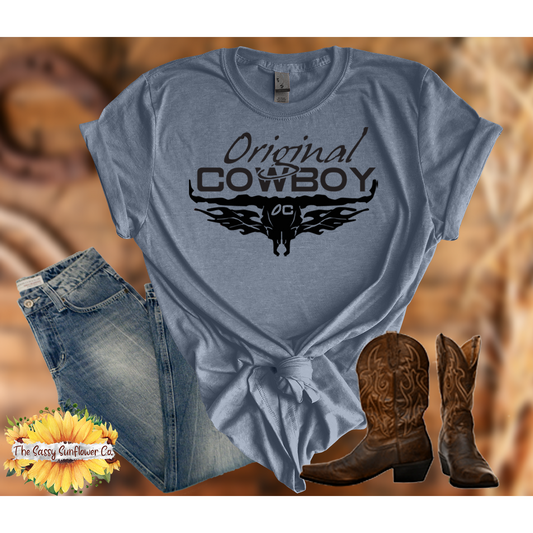 Original Cowboy Tees/indigo (unbleached or bleached)