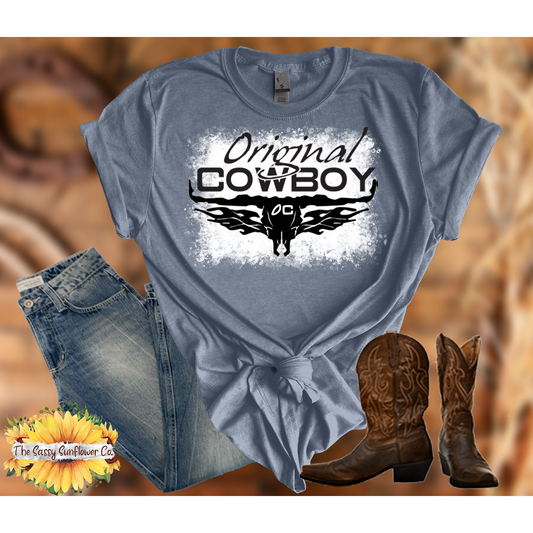 Original Cowboy Tees/indigo (unbleached or bleached)