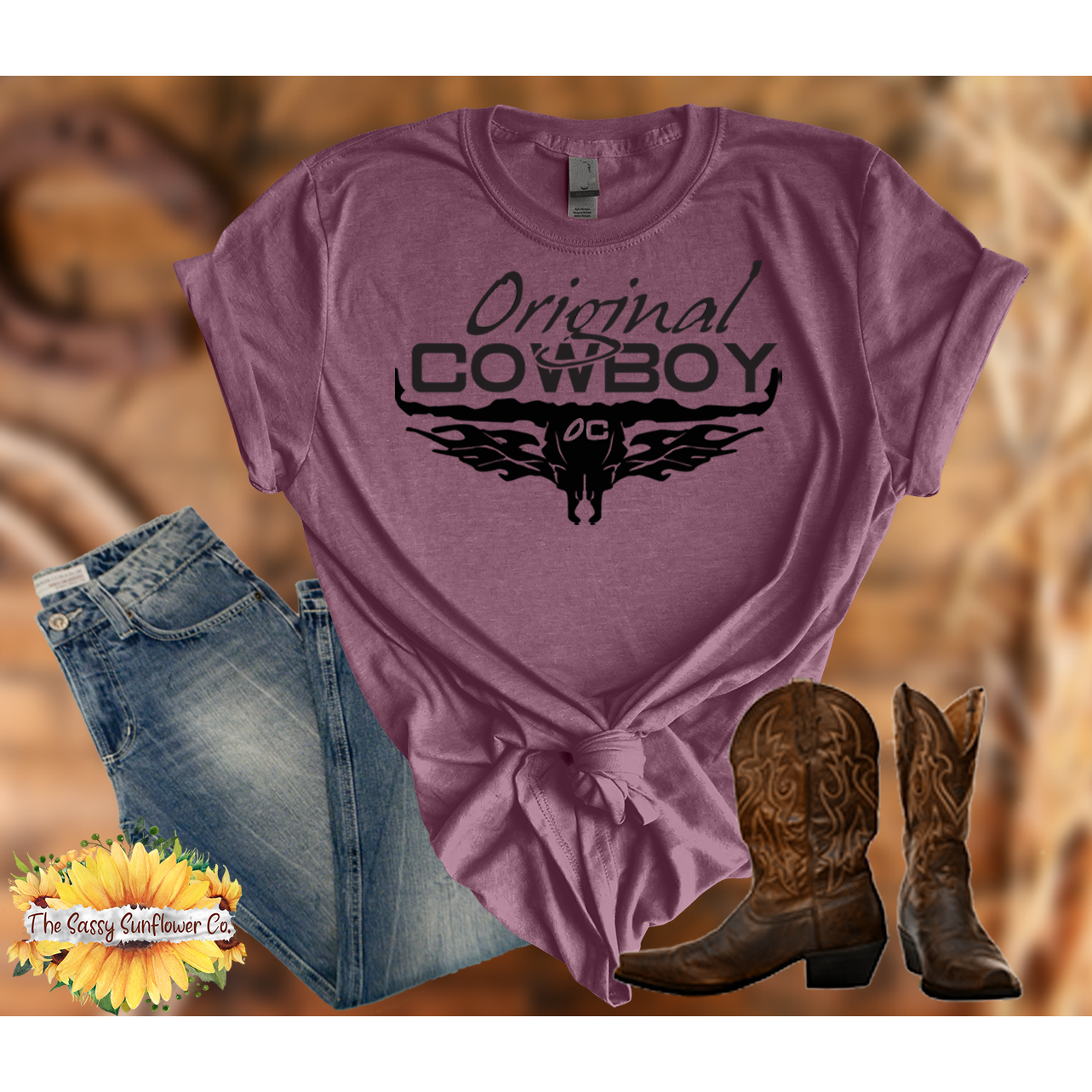 Original Cowboy Tees/maroon