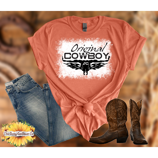 Original Cowboy Tees/orange (unbleached or bleached)