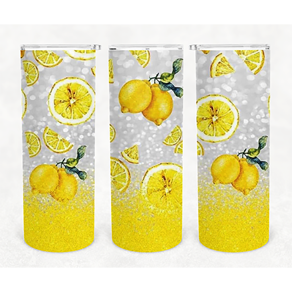 Lemons more Lemons-20oz Skinny Stainless Steel Tumbler