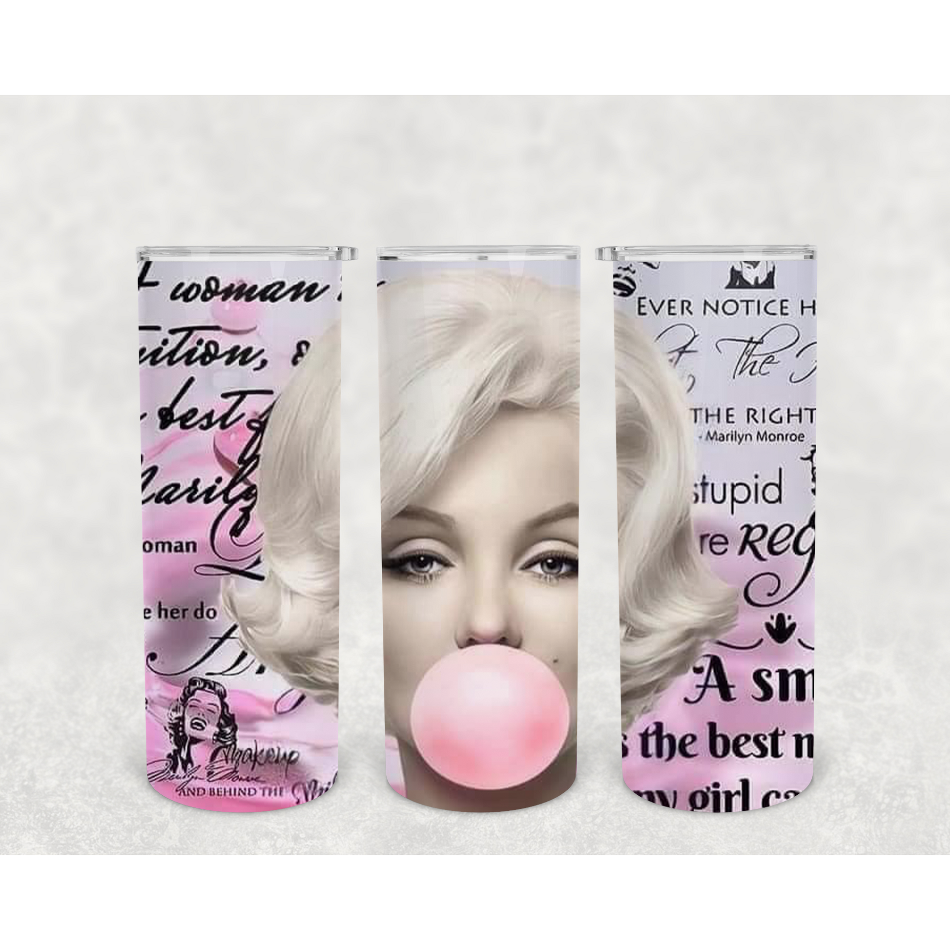 Oh Marilyn-20oz Skinny Stainless Steel Tumbler