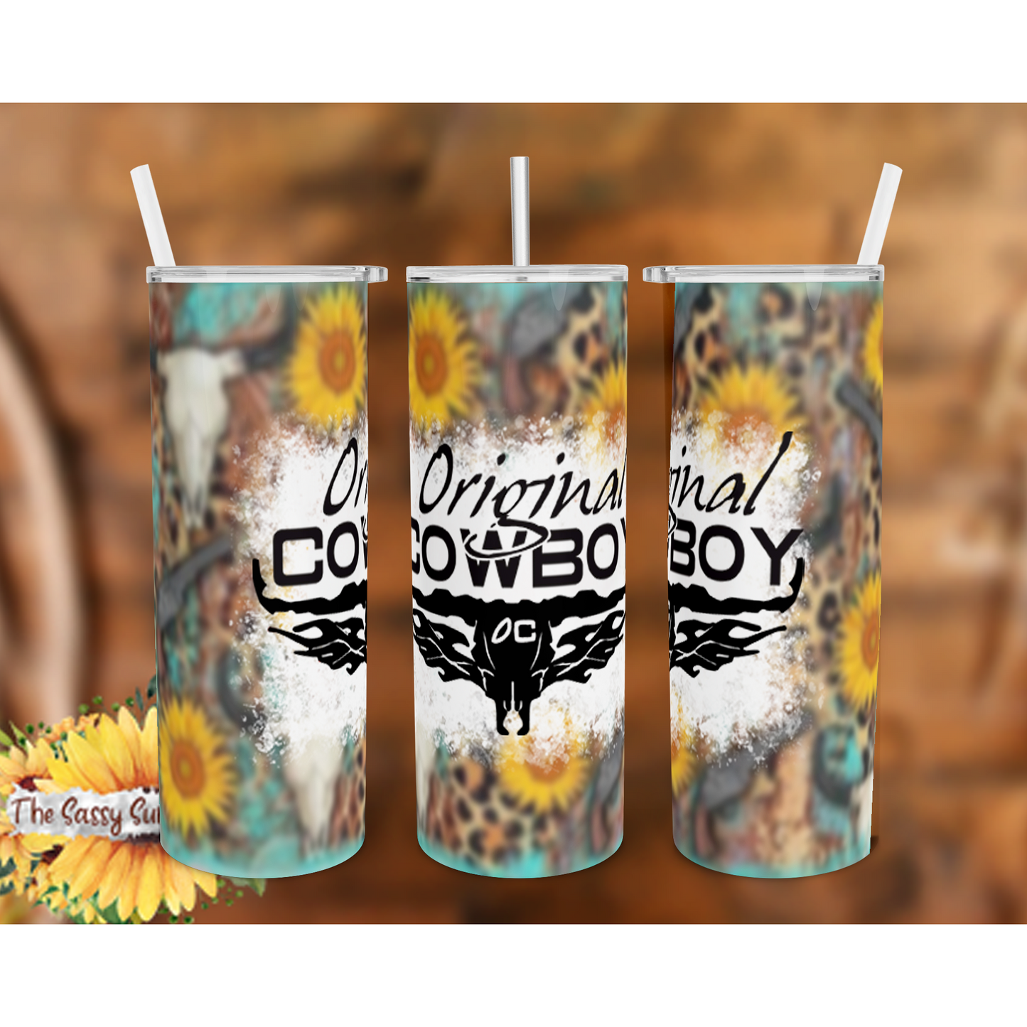 Original Cowboy Tumblers-Sunflower1