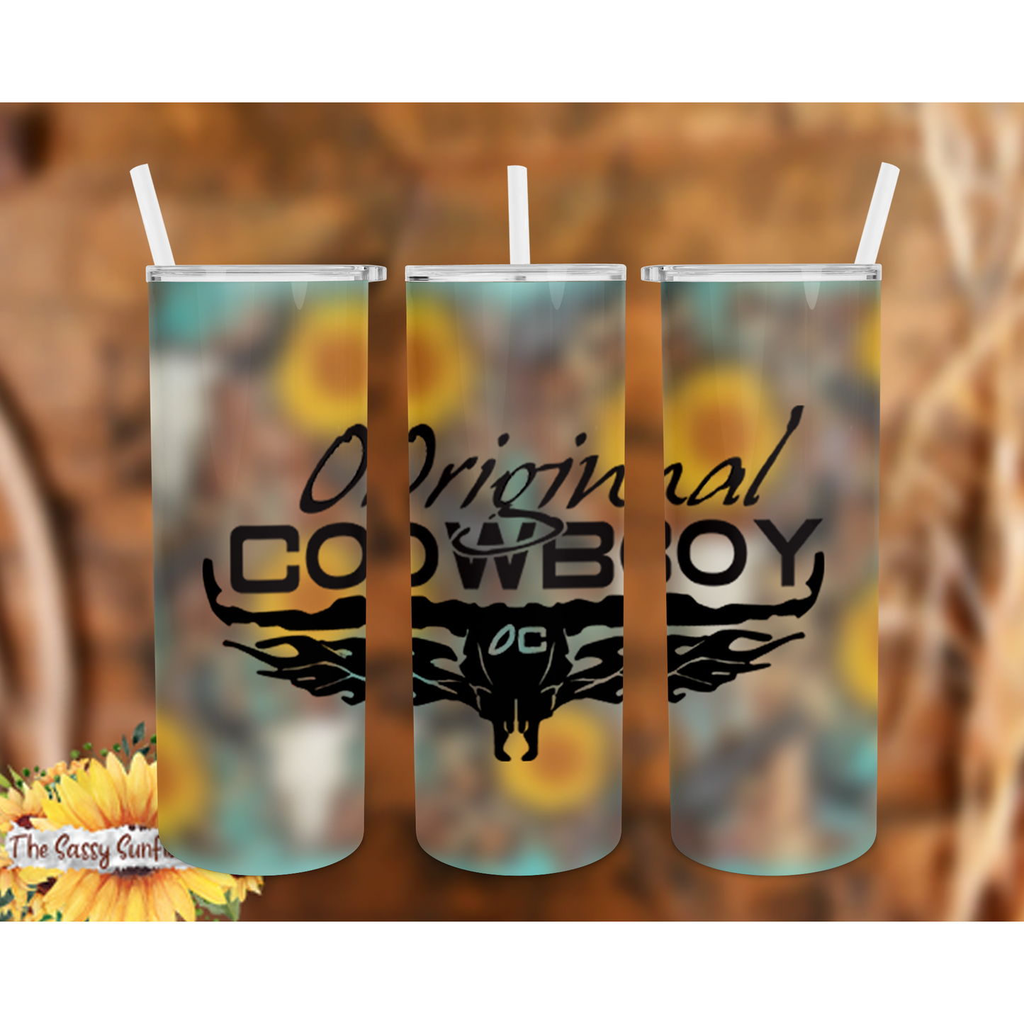 Original Cowboy Tumblers-Sunflower2