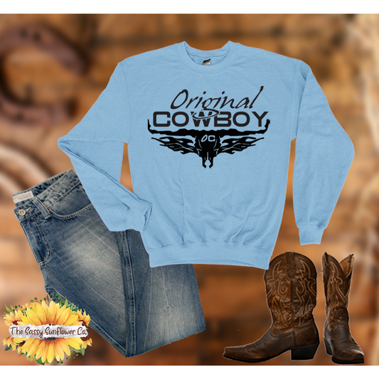 Original Cowboy Sweatshirt/Sweather (Light Blue)