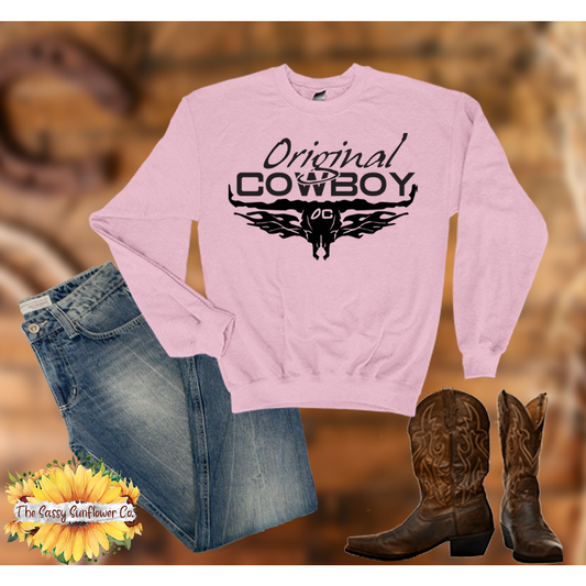 Original Cowboy Sweatshirt/Sweather (Light Pink)