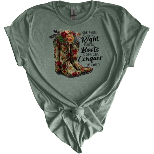 Right Boots-Custom Women's T Shirt