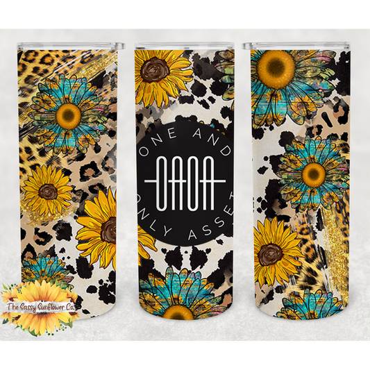 OAOA Tumbler-Sunflower and Cheetah