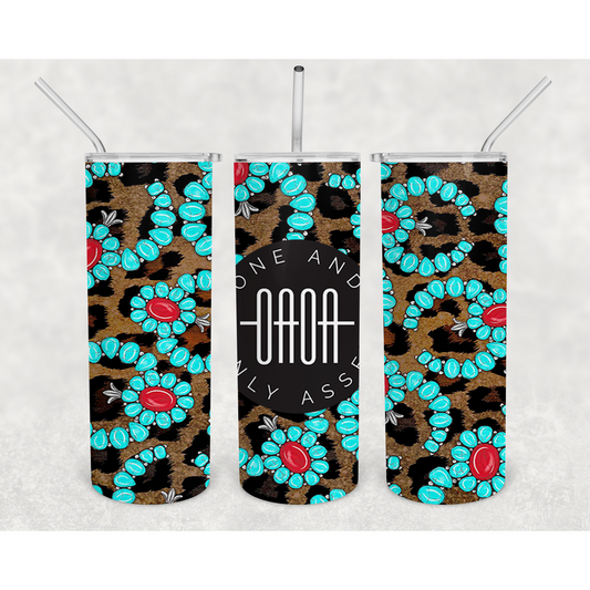 OAOA Tumbler-Turquoise and Gemstone